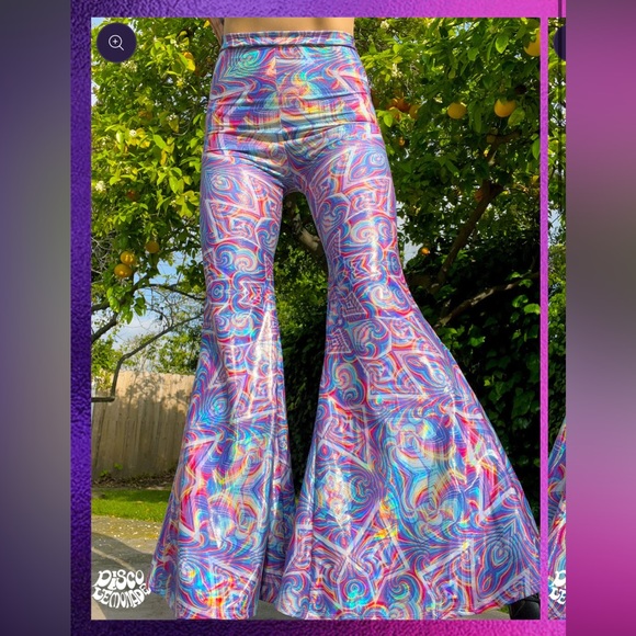 Disco lemonade Denim - Disco lemonade holo oblivion flares - size M 💖✨🫧